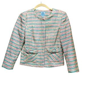 Cece Color Pop Tweed Blazer Size‎ 6
